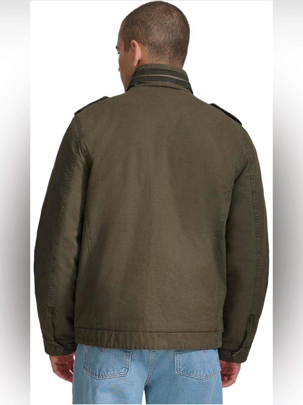 Levi's Olive Green Military Field Jacket - Picture 2 of 11